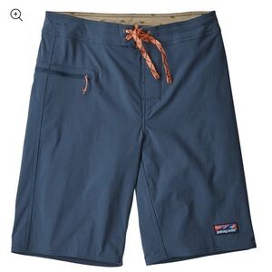 Patagonia Wavefarer Board Shorts Mens Size 32 Side Zip Pockets Black Swim Trunks